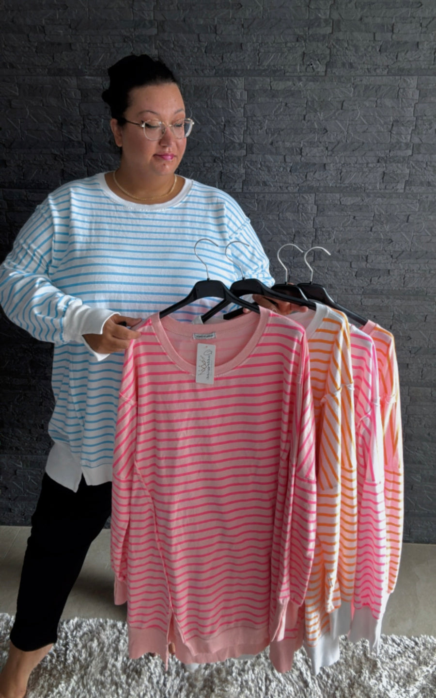 Sweatshirt Soft Stripes (52/58)