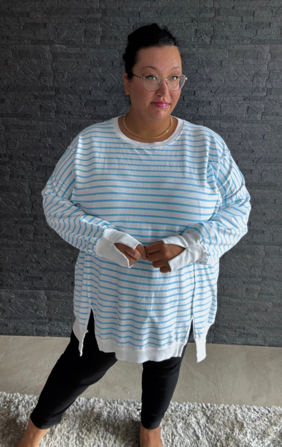 Sweatshirt Soft Stripes (52/58)