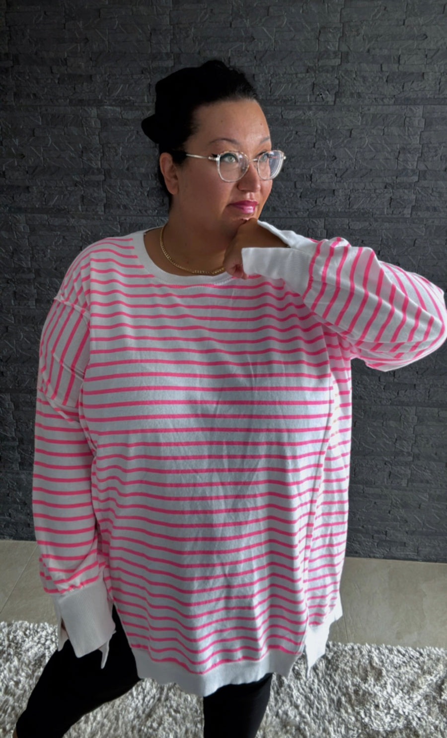 Sweatshirt Soft Stripes (52/58)