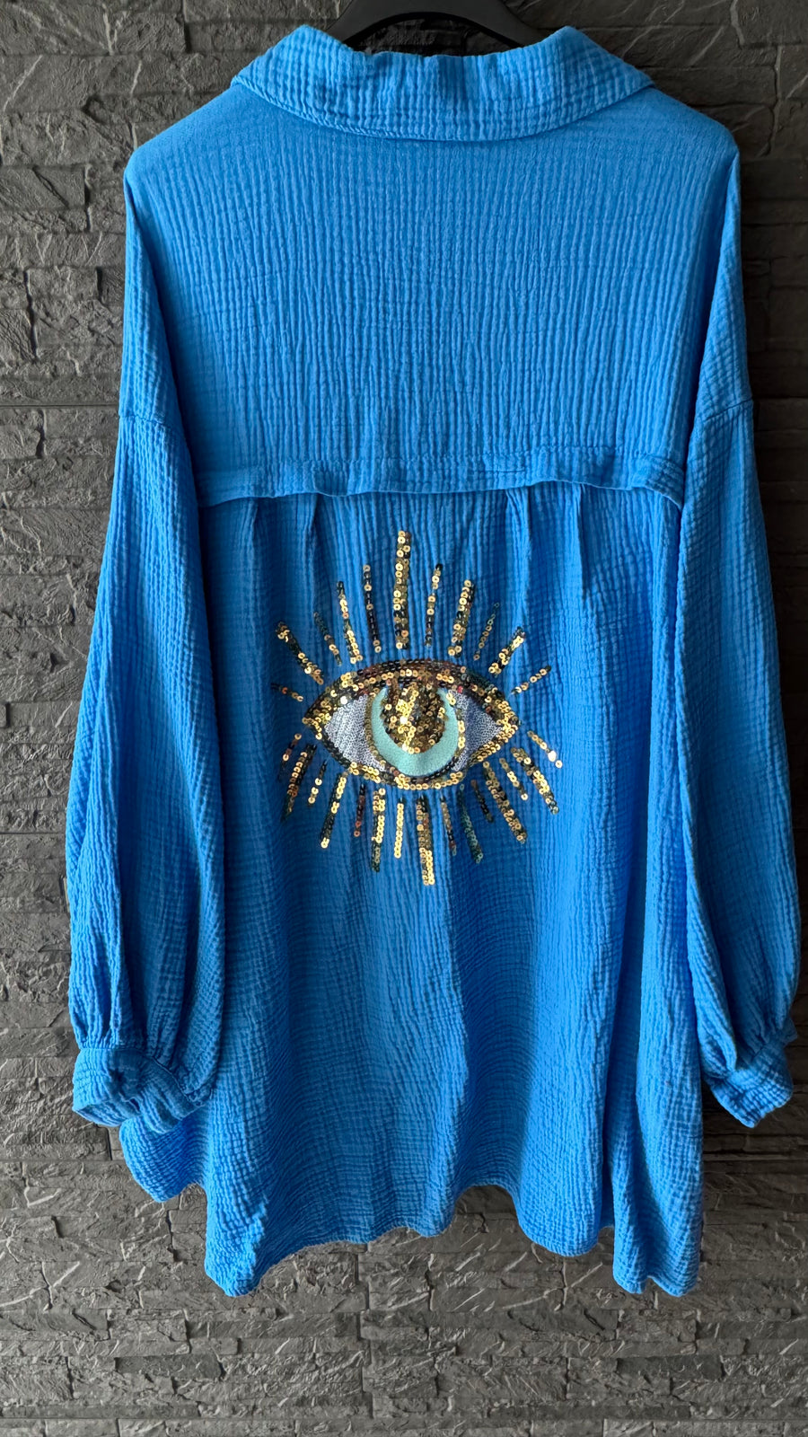 Musselinbluse Magic Eye