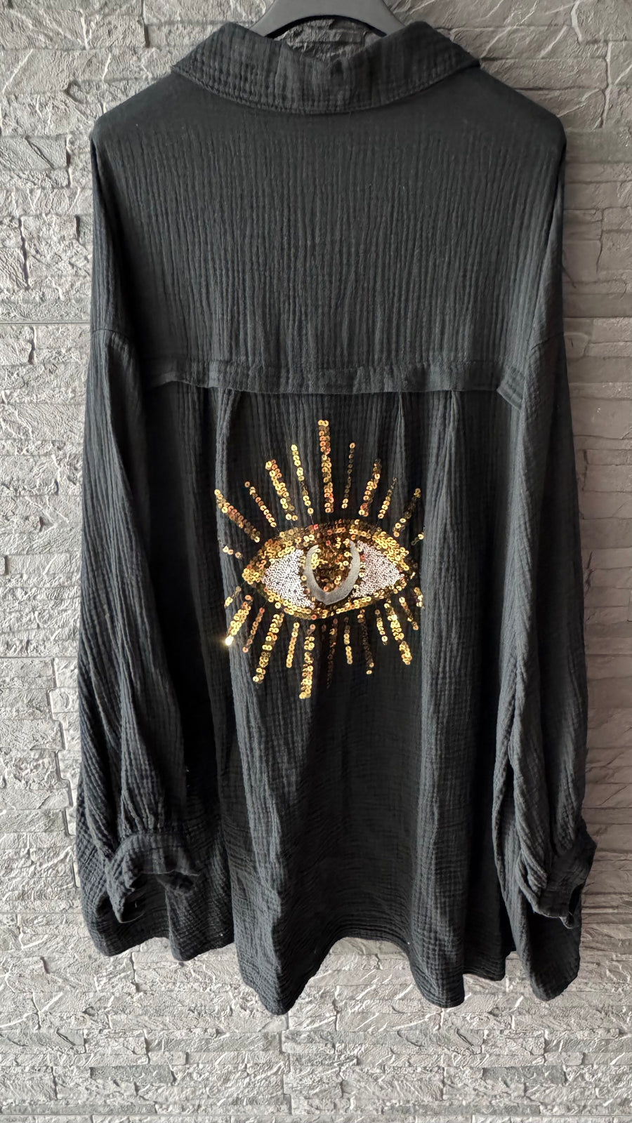 Musselinbluse Magic Eye
