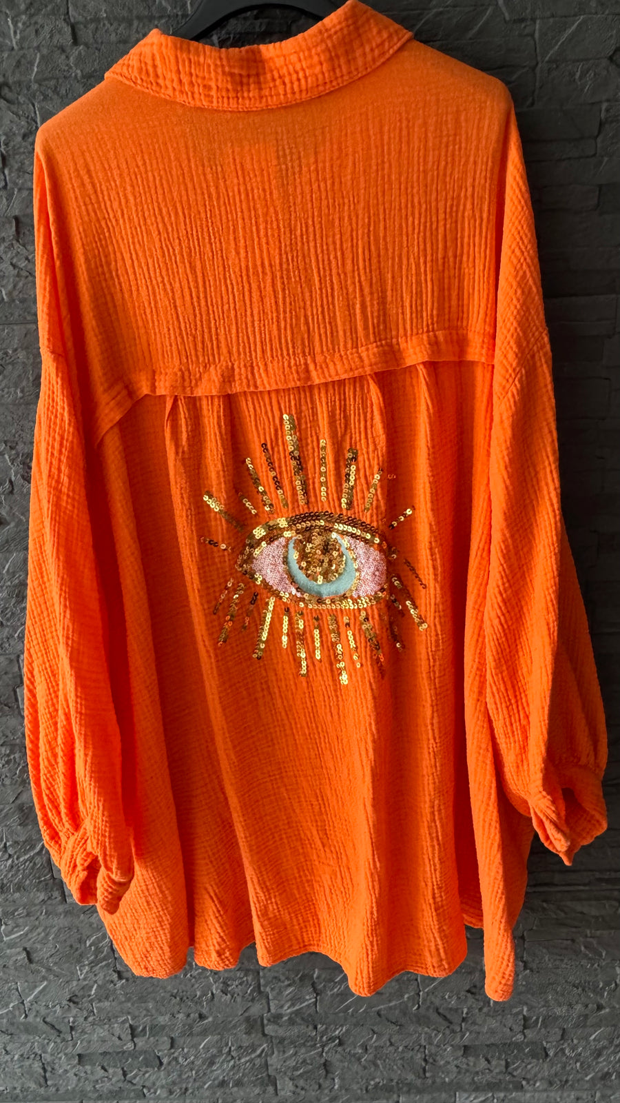 Musselinbluse Magic Eye