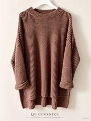 Vokuhila-Strickpullover 52/56