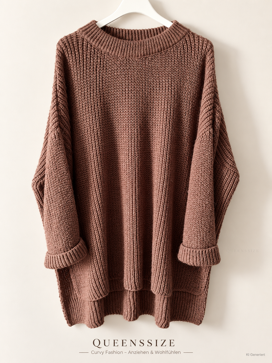 Vokuhila-Strickpullover 52/56