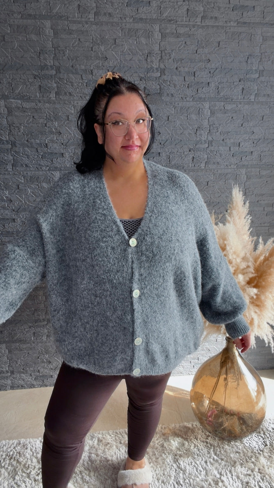 Oversize Strickjacke 52/58