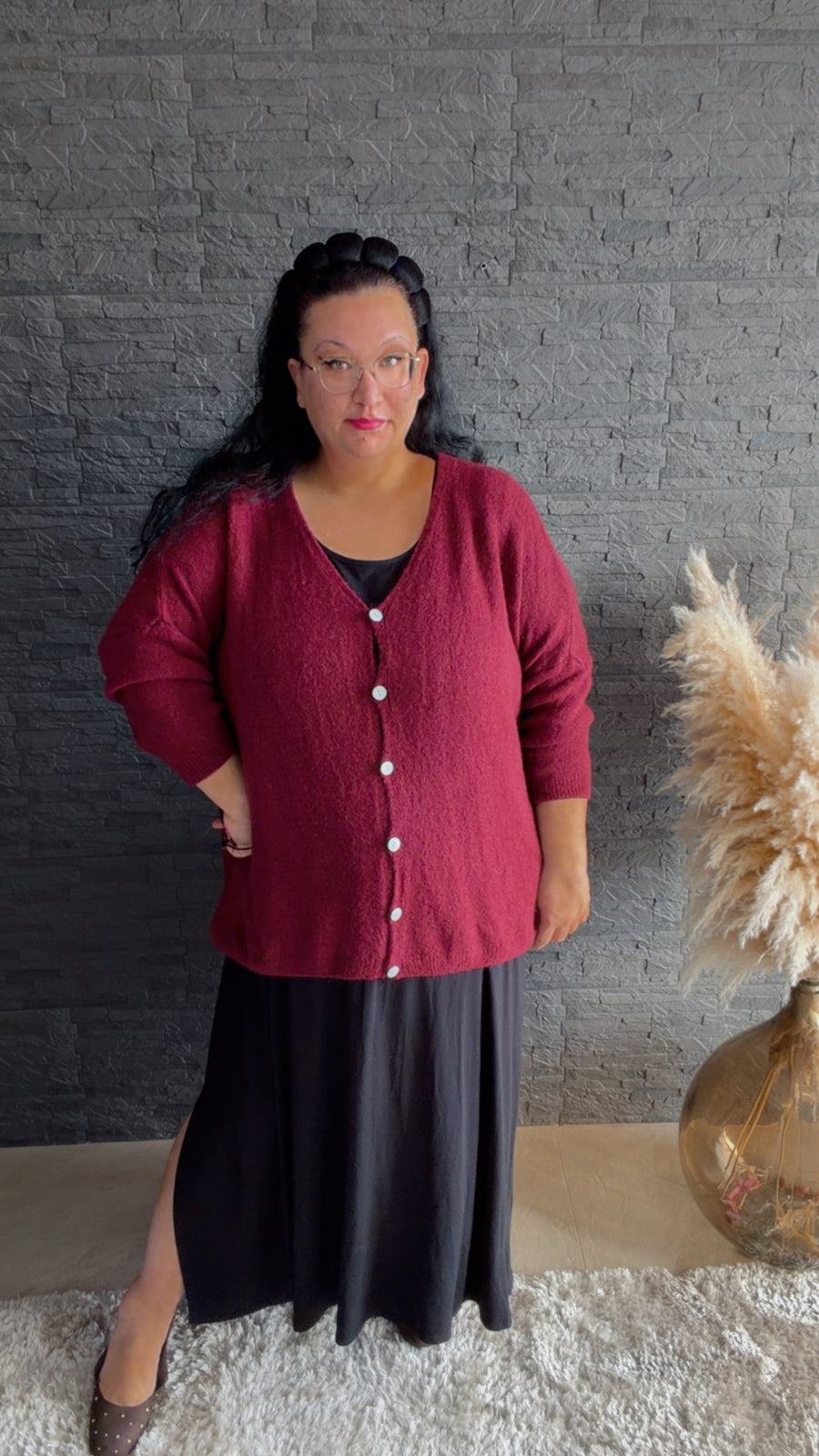 Curvy Strickjacke Marit 54/58