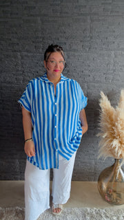 Oversized Musselin Bluse