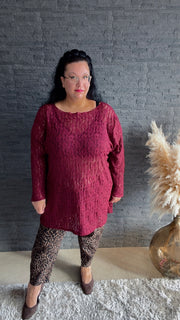 Curvy Spitzen Longsleeve Lucia 54/58