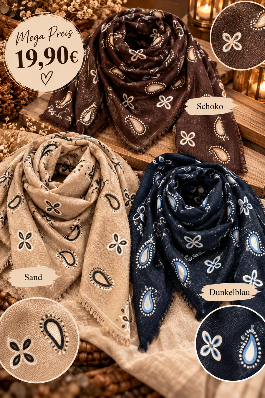 XL-Tuch Paisley Girl