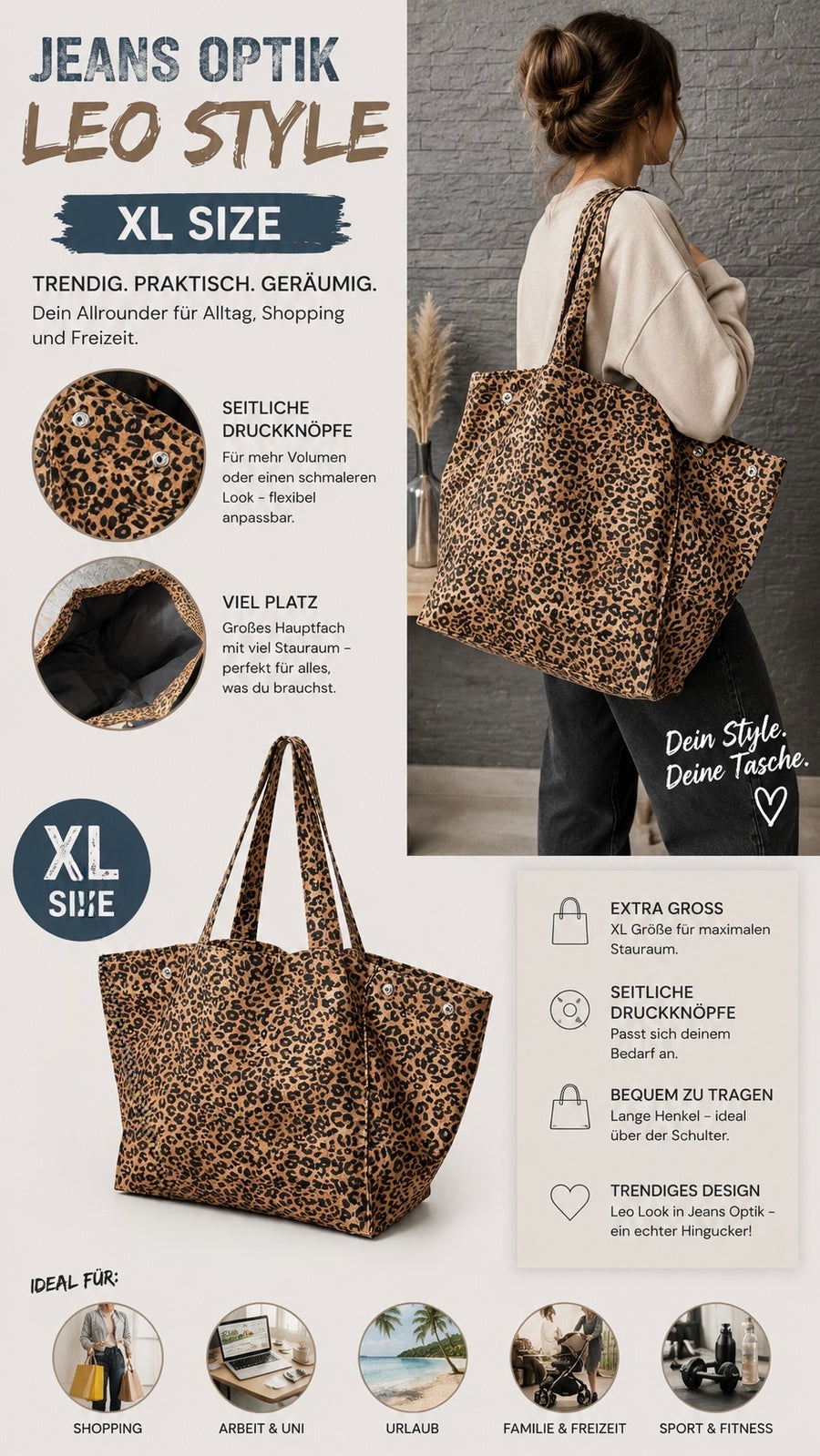 XL- Leo Shopper