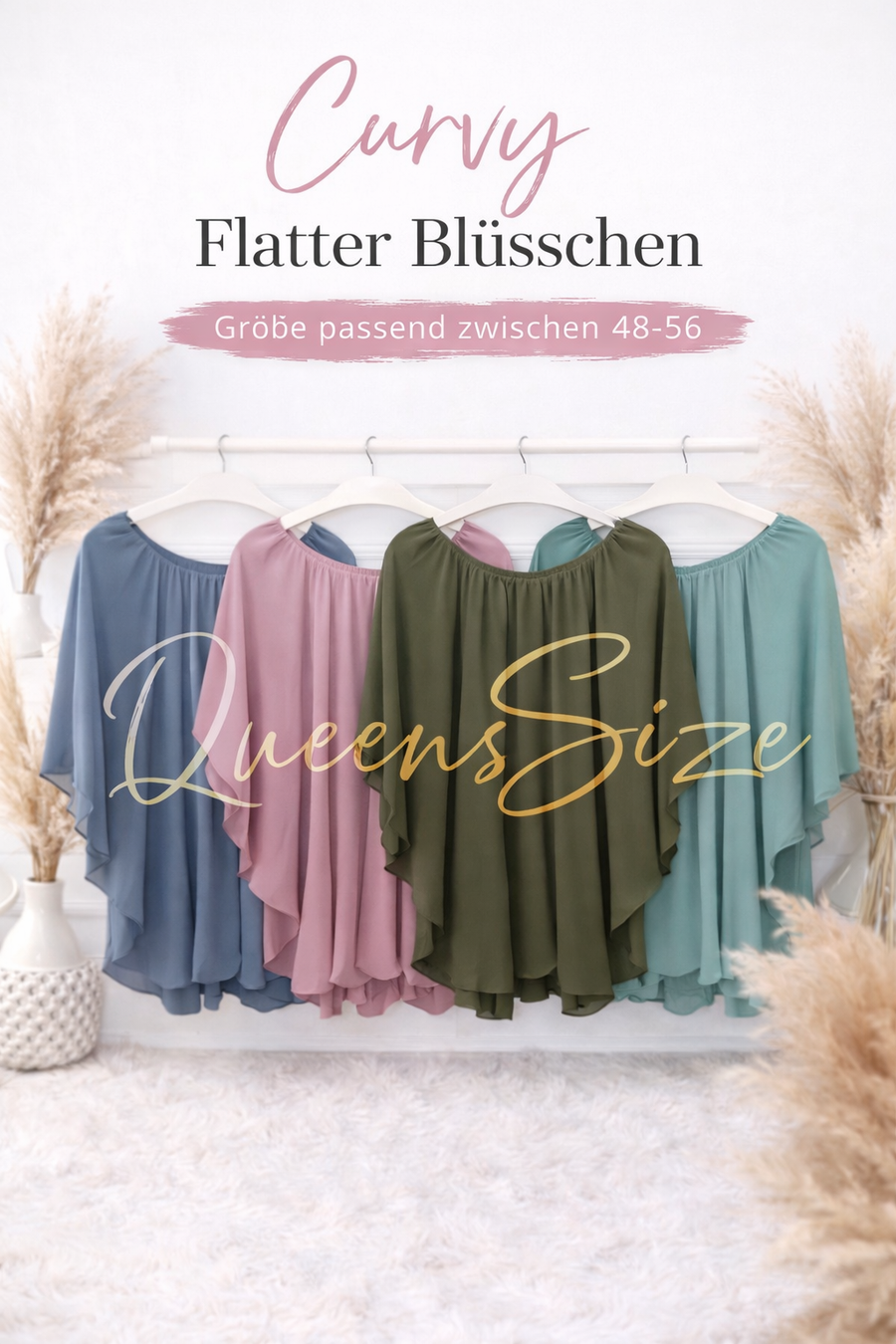 Curvy Flatterbluse Amy (52/56)