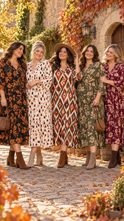 Curvy Midi-Kleid Nila 52/56
