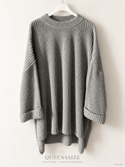Vokuhila-Strickpullover 52/56
