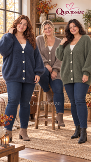 Oversize Strickjacke 52/58