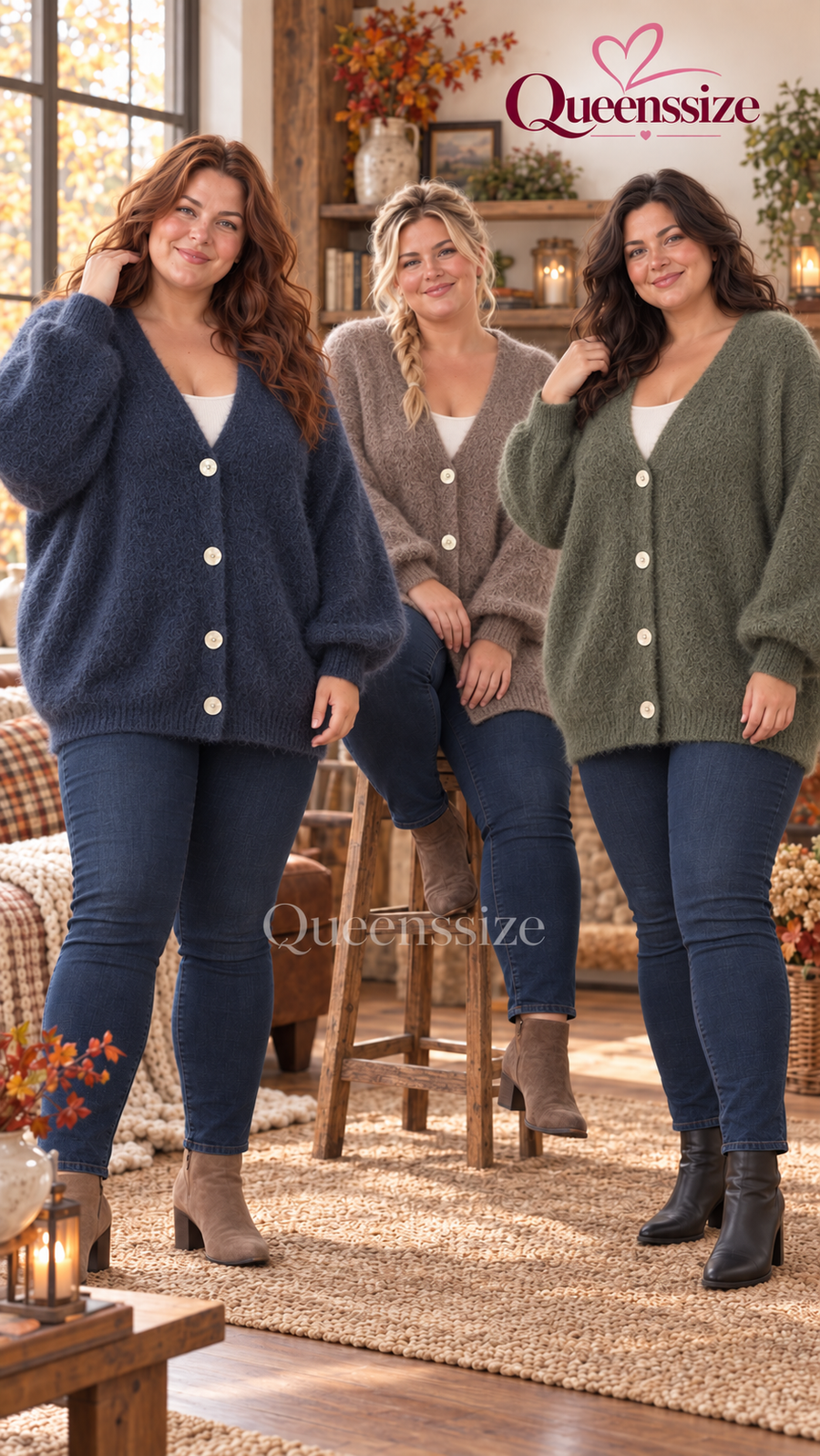 Oversize Strickjacke 52/58