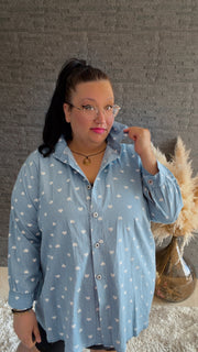 Curvy Jeanshemd (48/56)