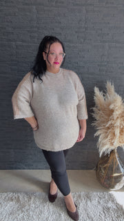 Curvy Stripe-Strickpullover 48/54