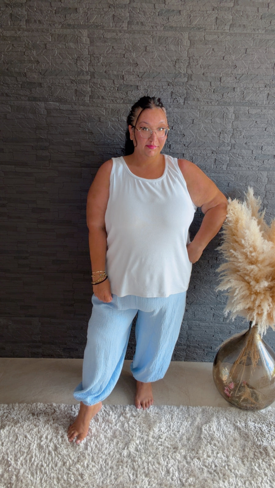 Curvy Musselinhose (52/58)