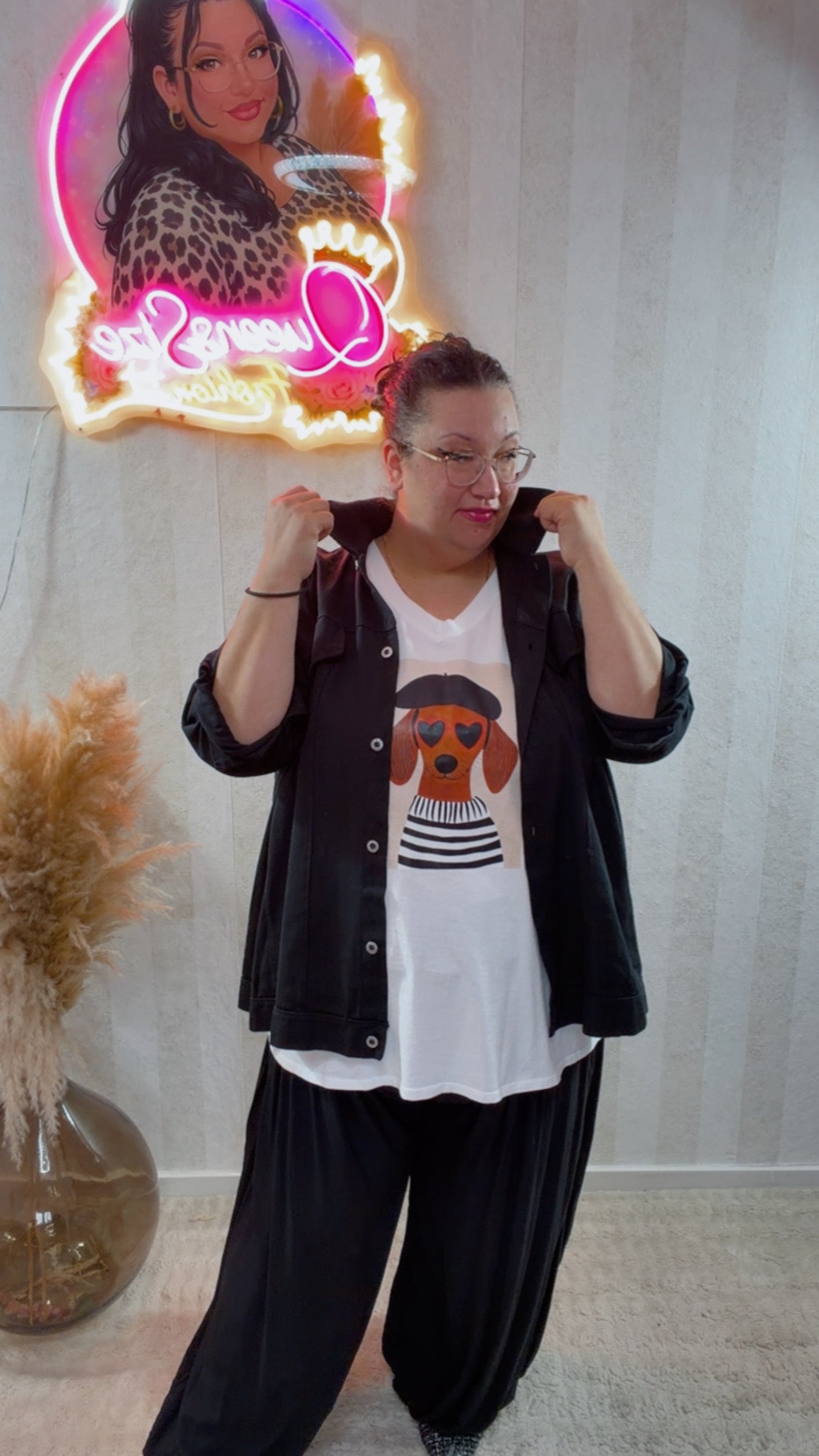 Curvy Shirt Chérie (52/58)