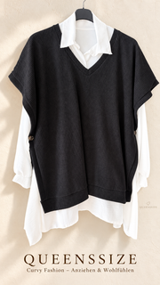 MIRELLE – 2-in-1 Pullunder-Blusenlook 54/58