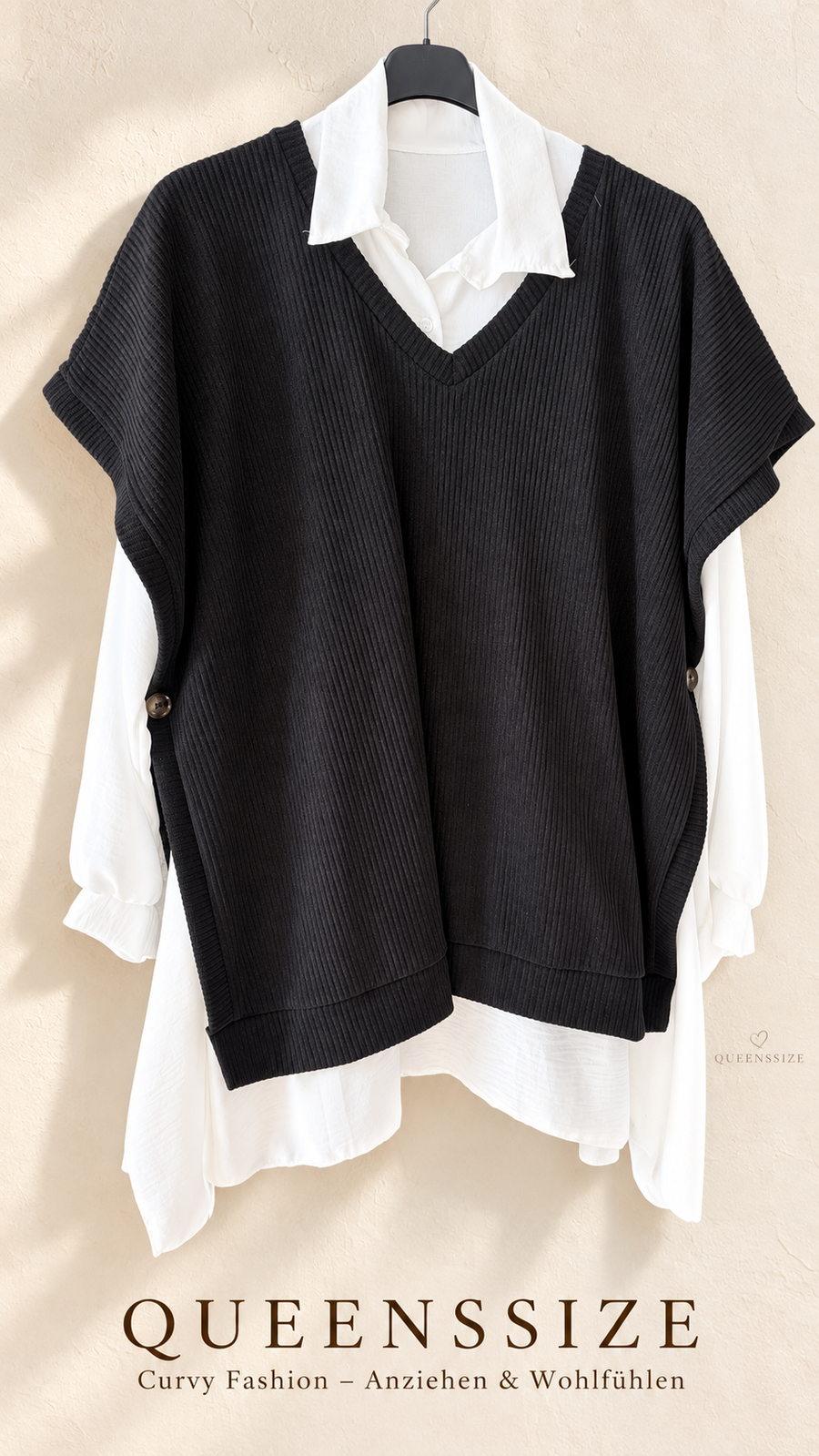 MIRELLE – 2-in-1 Pullunder-Blusenlook 54/58