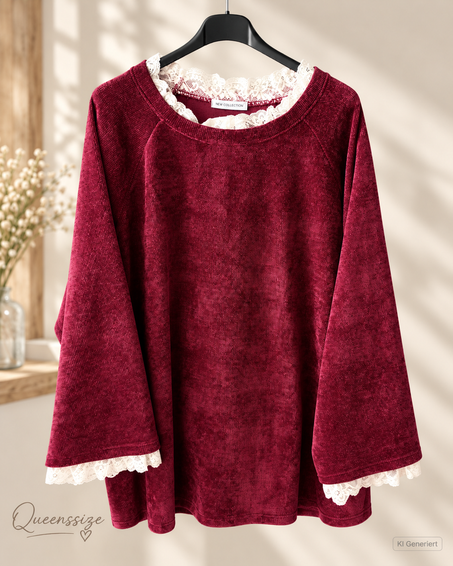 NOELIA- Rüschen Pullover 54/58