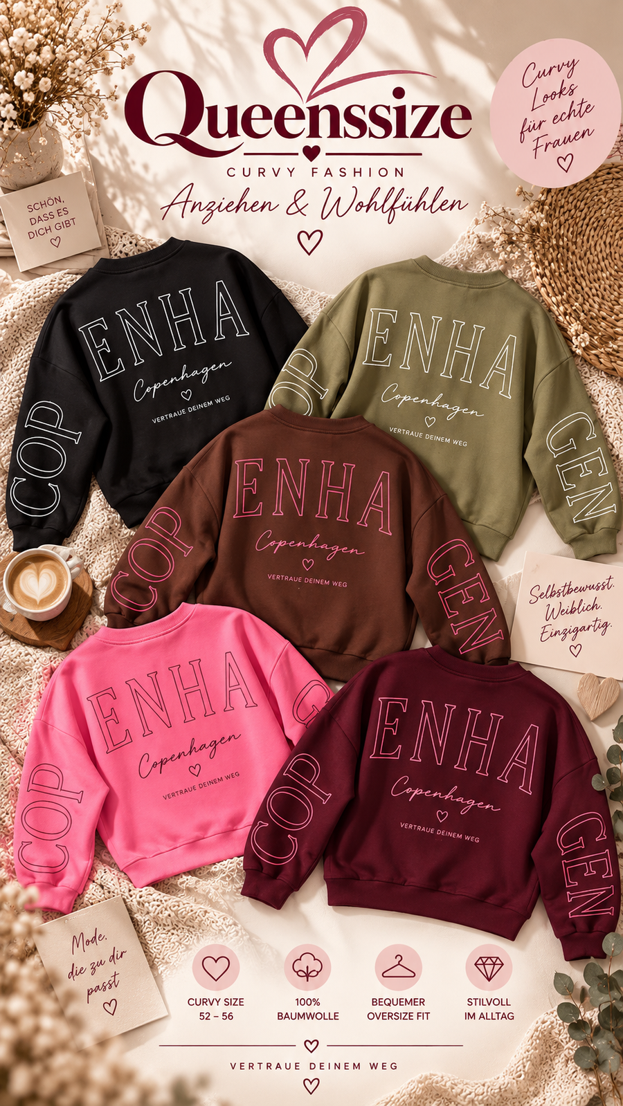 Curvy Sweatshirt Copenhagen 50/56