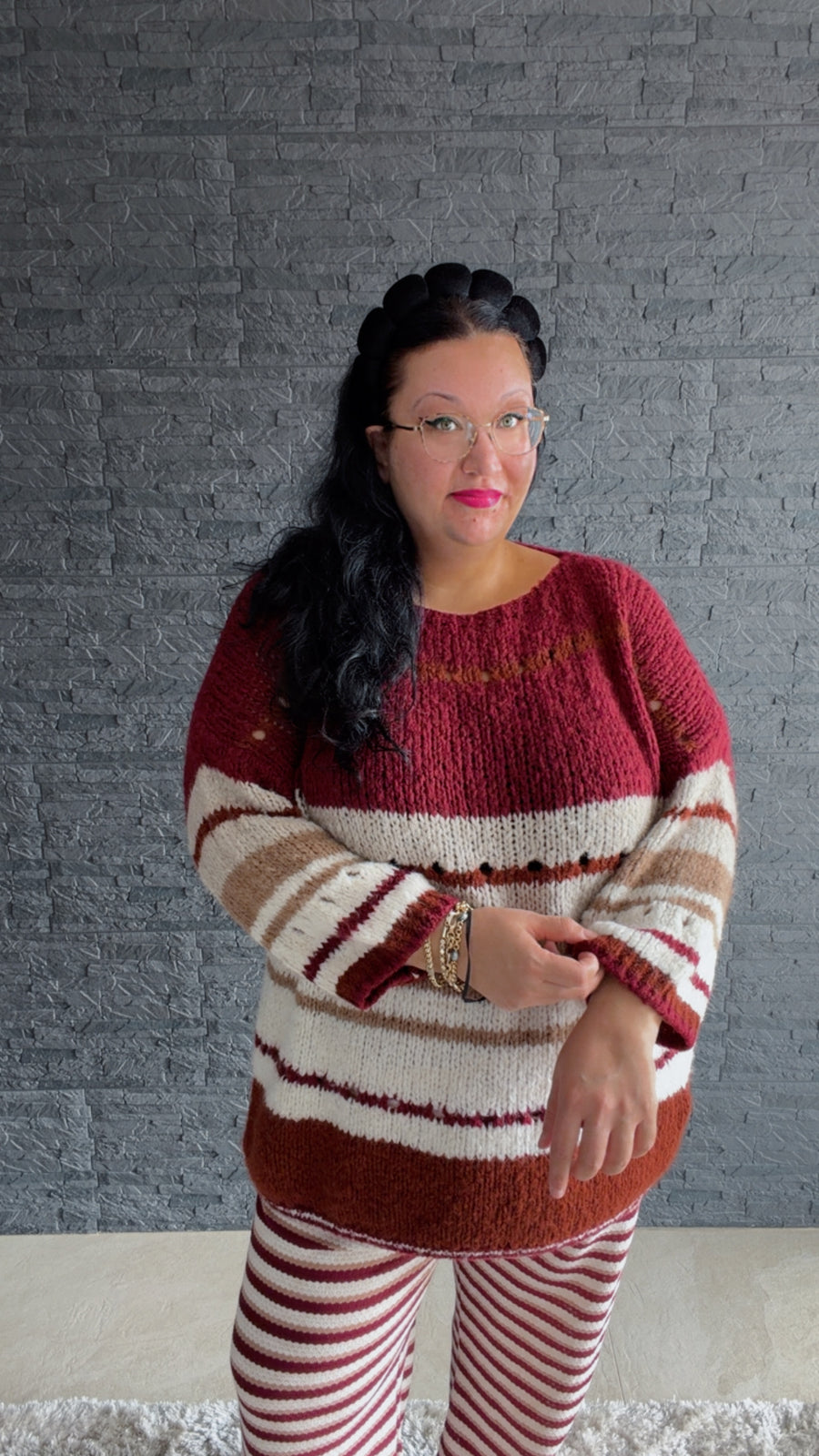 Curvy Pullover Flocke 48/56