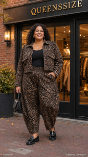 Curvy Leo Jeansjacke Farah 52/56