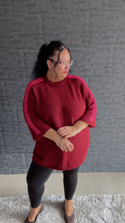 Curvy Stripe-Strickpullover 48/54