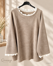 NOELIA- Rüschen Pullover 54/58