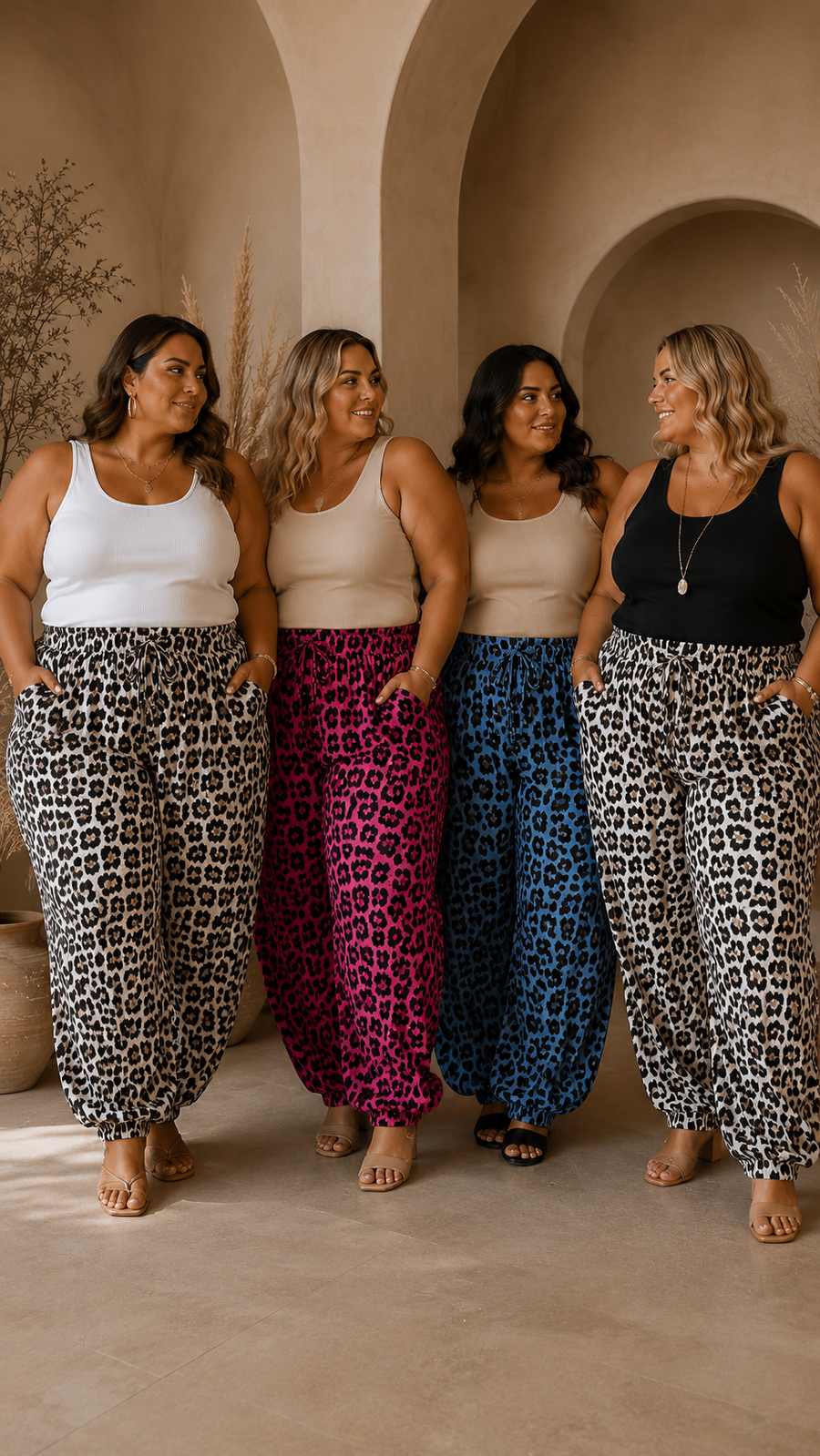Curvy Musselinhose LEO 48/56