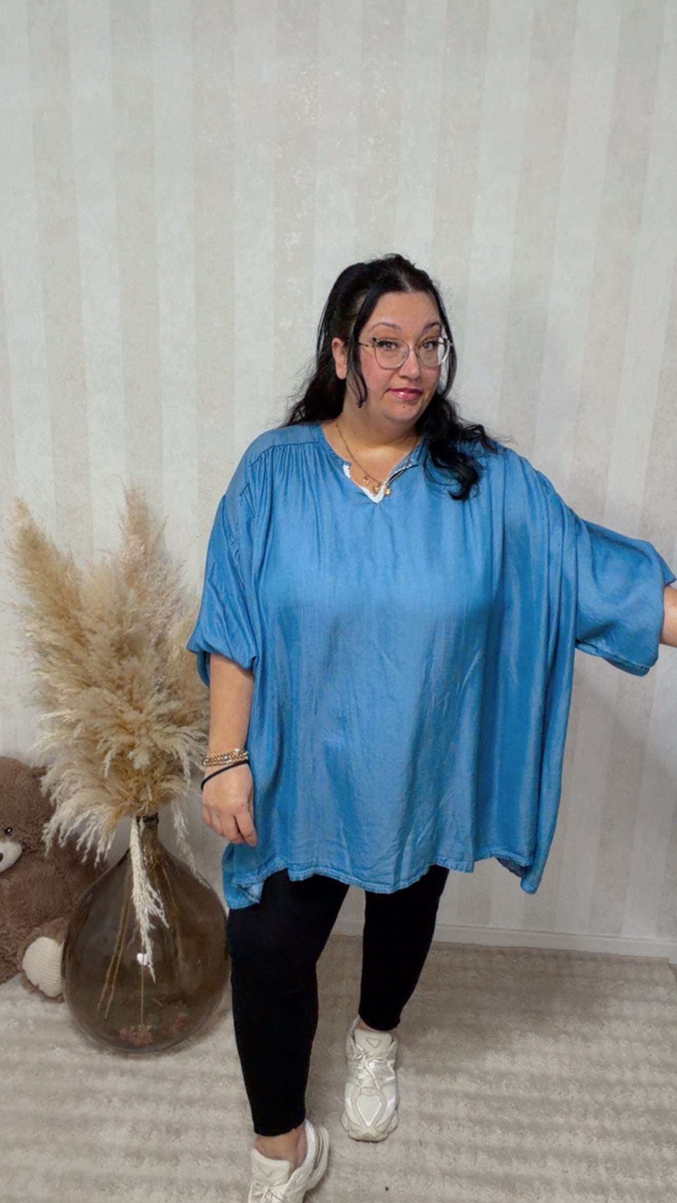 Jeansbluse Amélie (54/58)