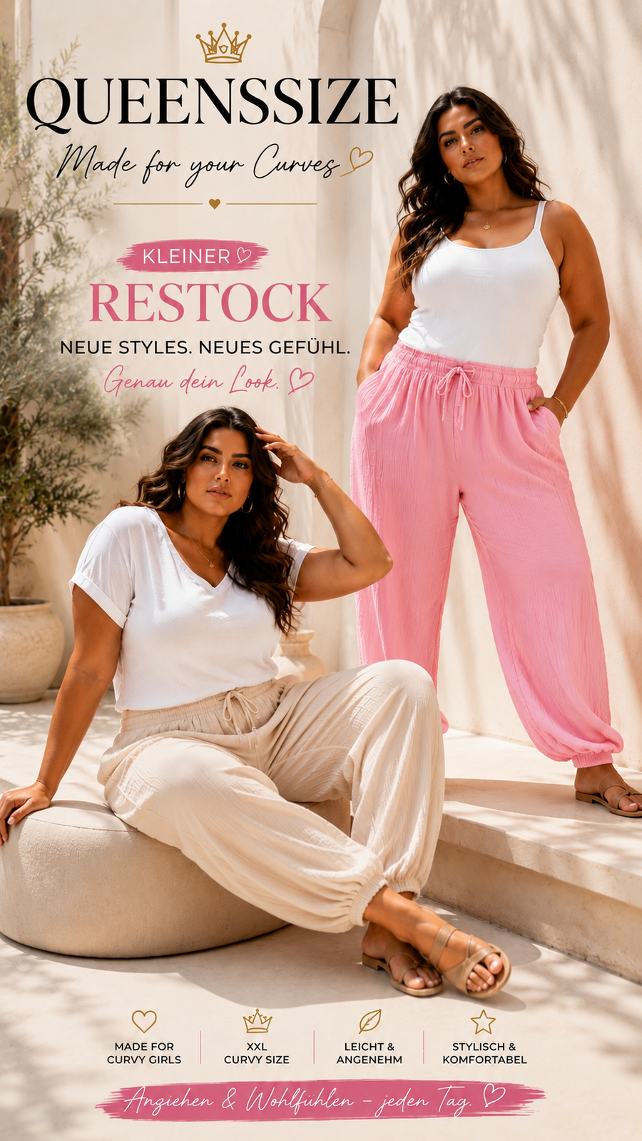 Curvy Musselinhose (52/58)