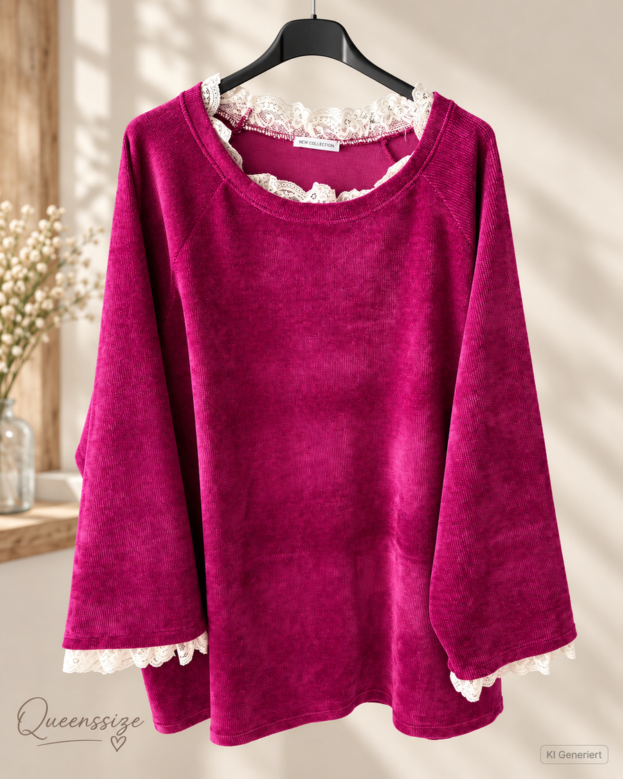 NOELIA- Rüschen Pullover 54/58