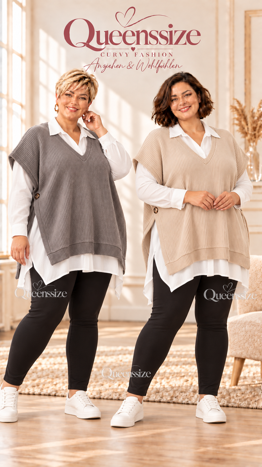 MIRELLE – 2-in-1 Pullunder-Blusenlook 54/58