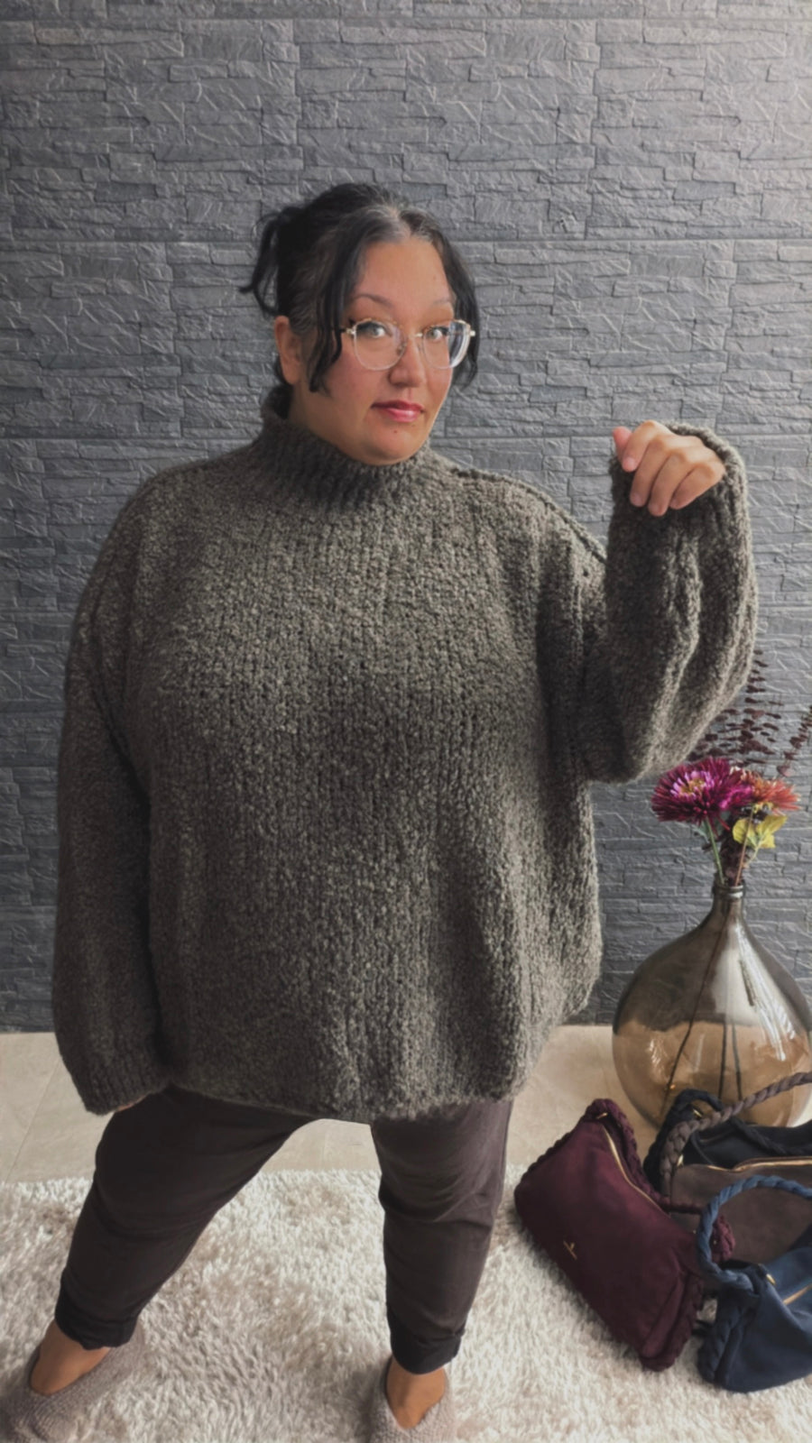 Bouclé-Pullover Zoè