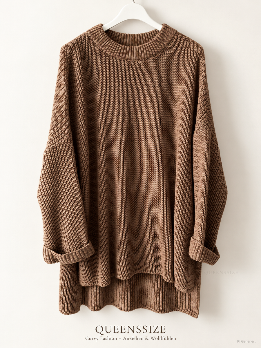 Vokuhila-Strickpullover 52/56