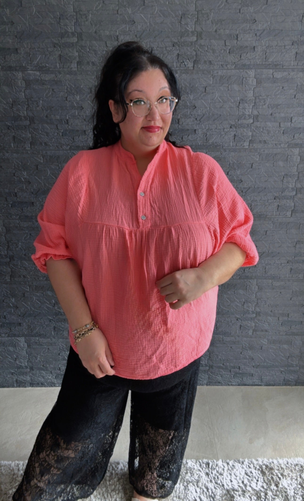 Musselinbluse Puffy Charm (46/52