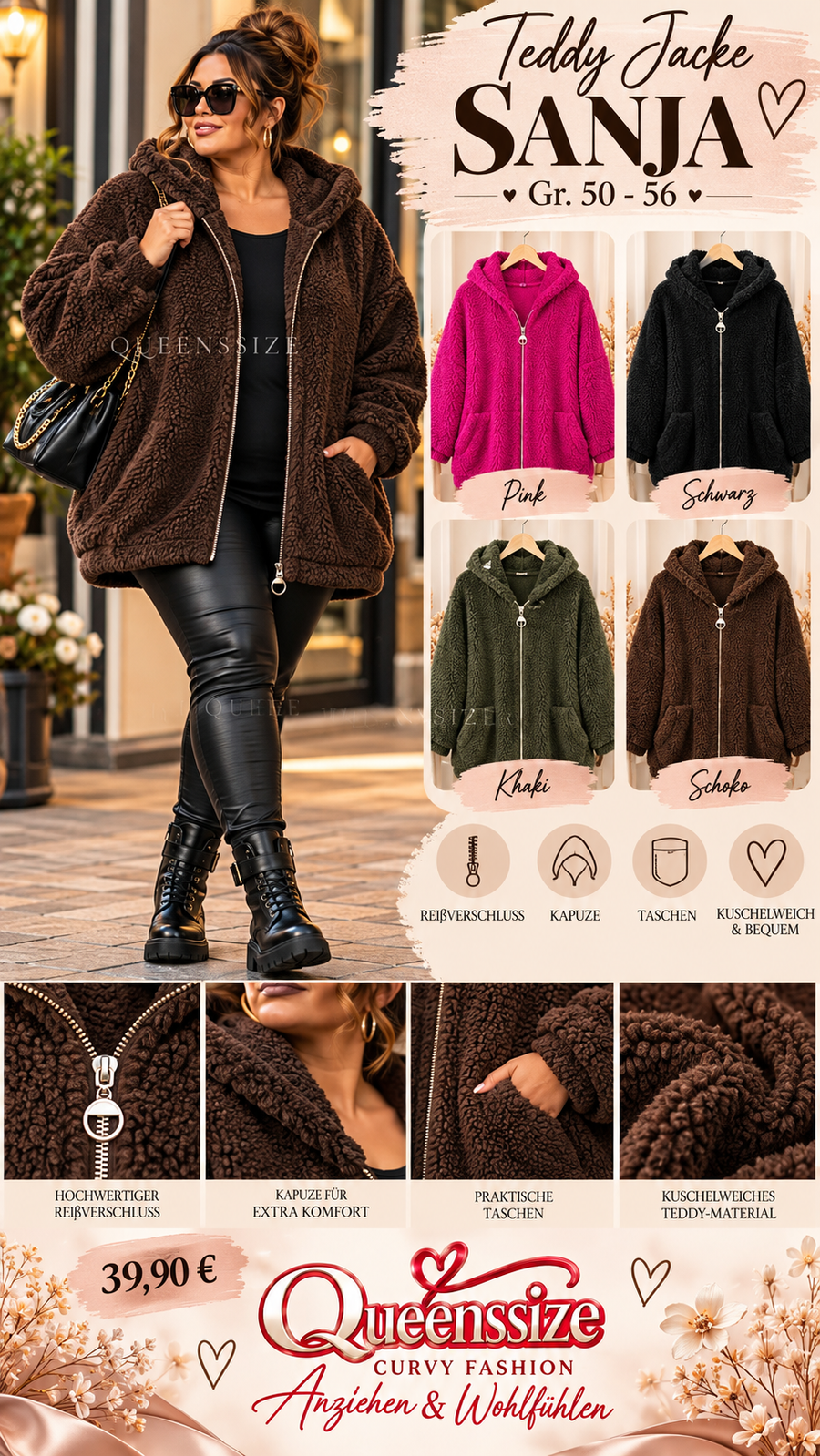 Teddyjacke SANJA 50/56