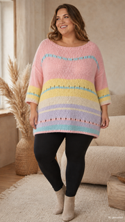 Curvy Pullover Flocke 48/56