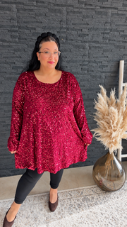 ÉTOILE Pailletten-Tunika für Damen in großen Größen 54–58 – Produktbild 3