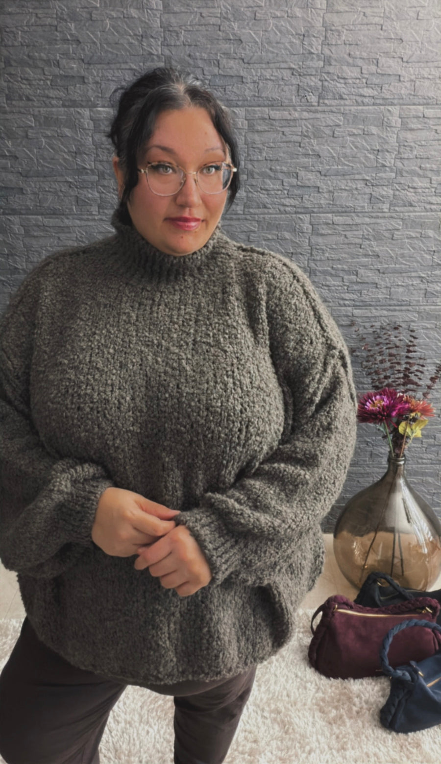 Bouclé-Pullover Zoè