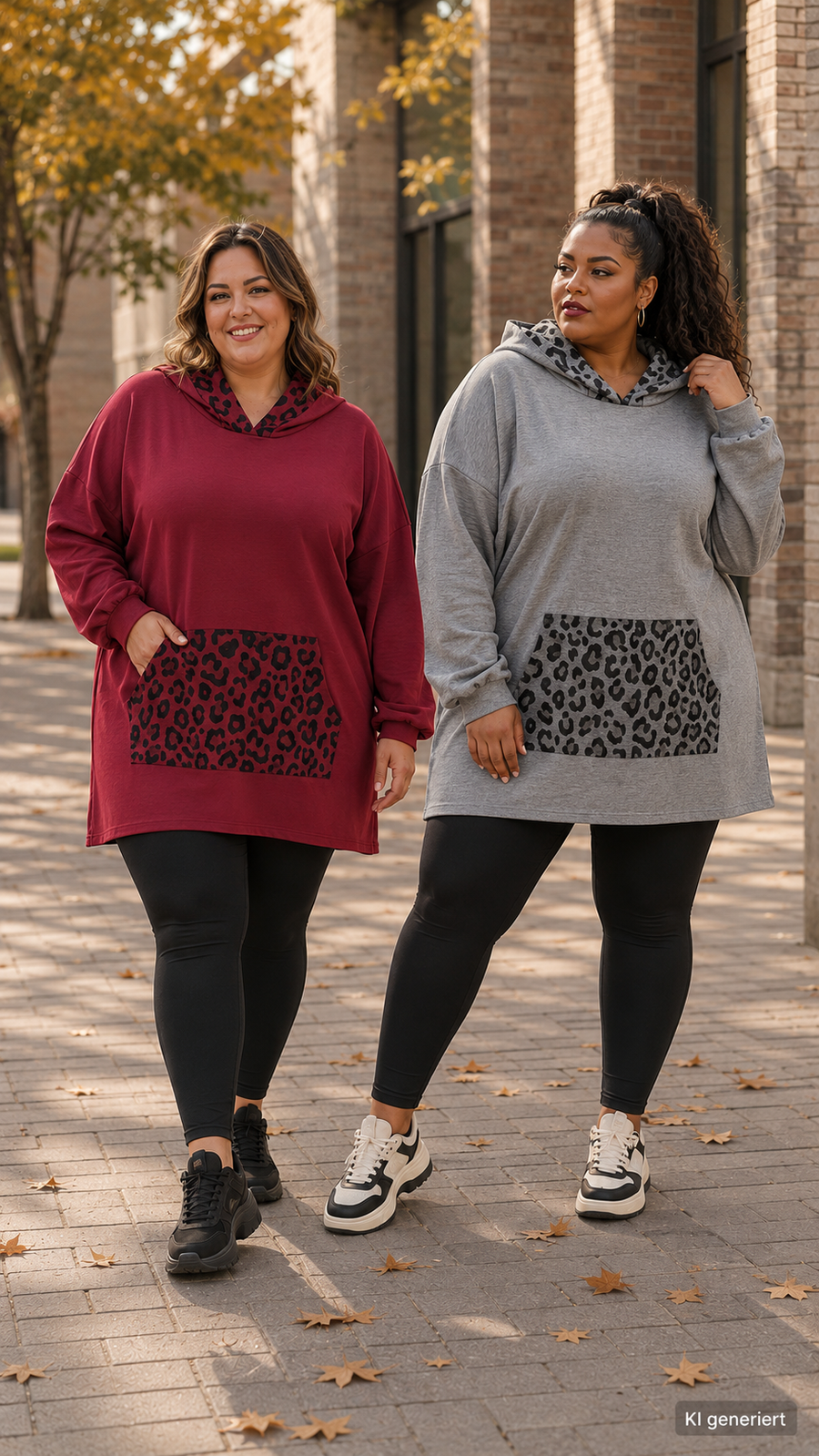 Curvy Hoodiekleid Serena 52/56