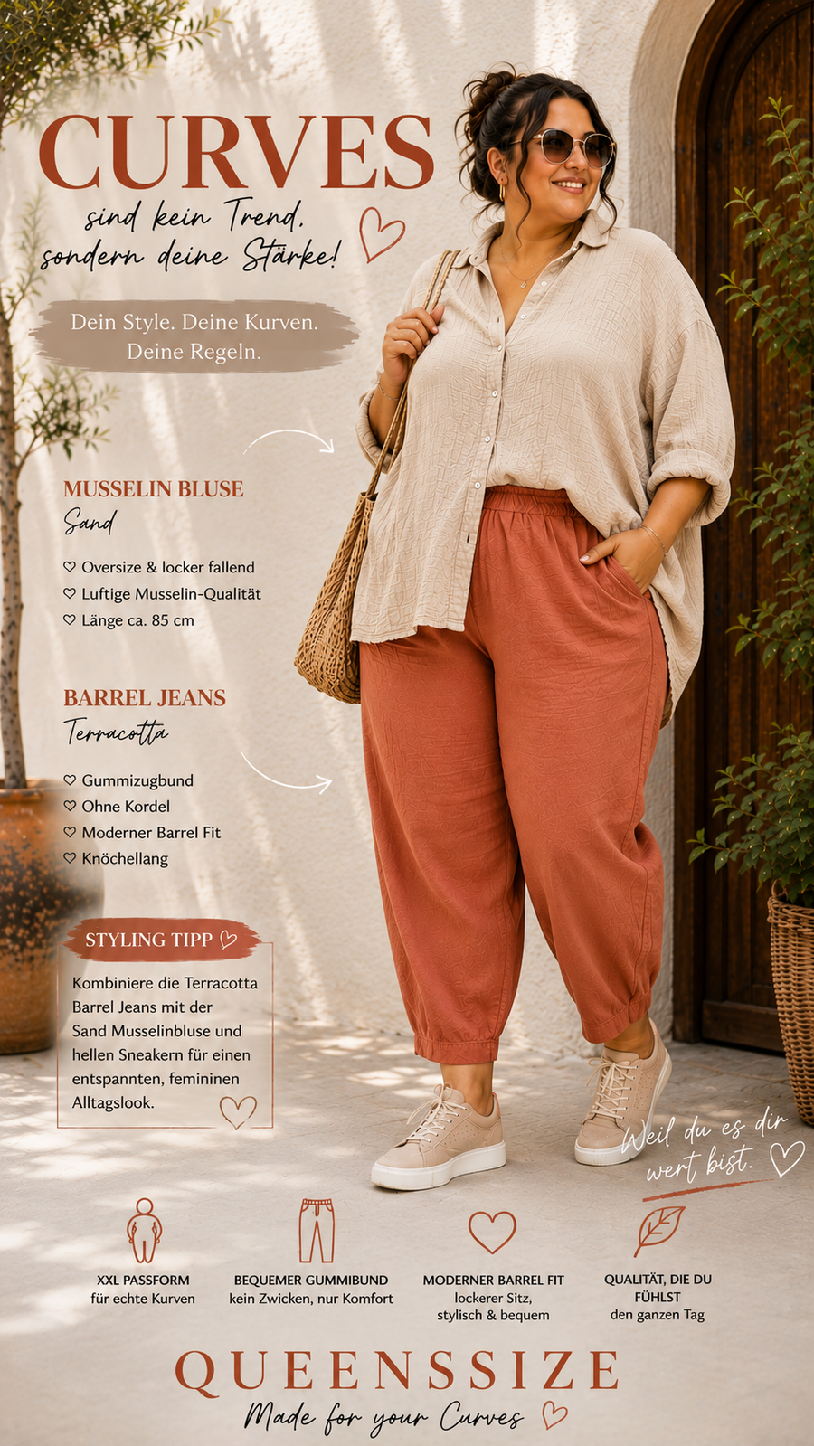 Curvy Barrel Jeans