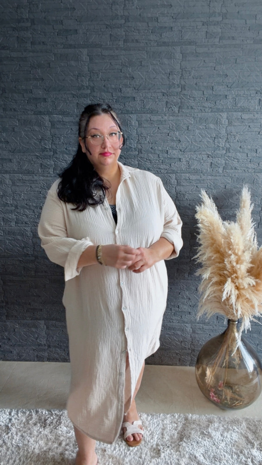 Musselin Hemd-Kleid Good Karma (48/56)