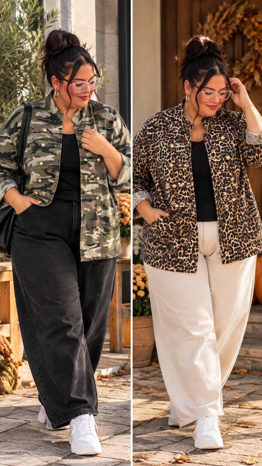 VALENTINA - Millitary Jeansjacke 52/58