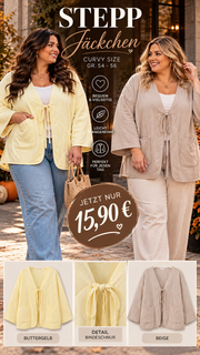 Curvy Steppjacke Agnes 52/58
