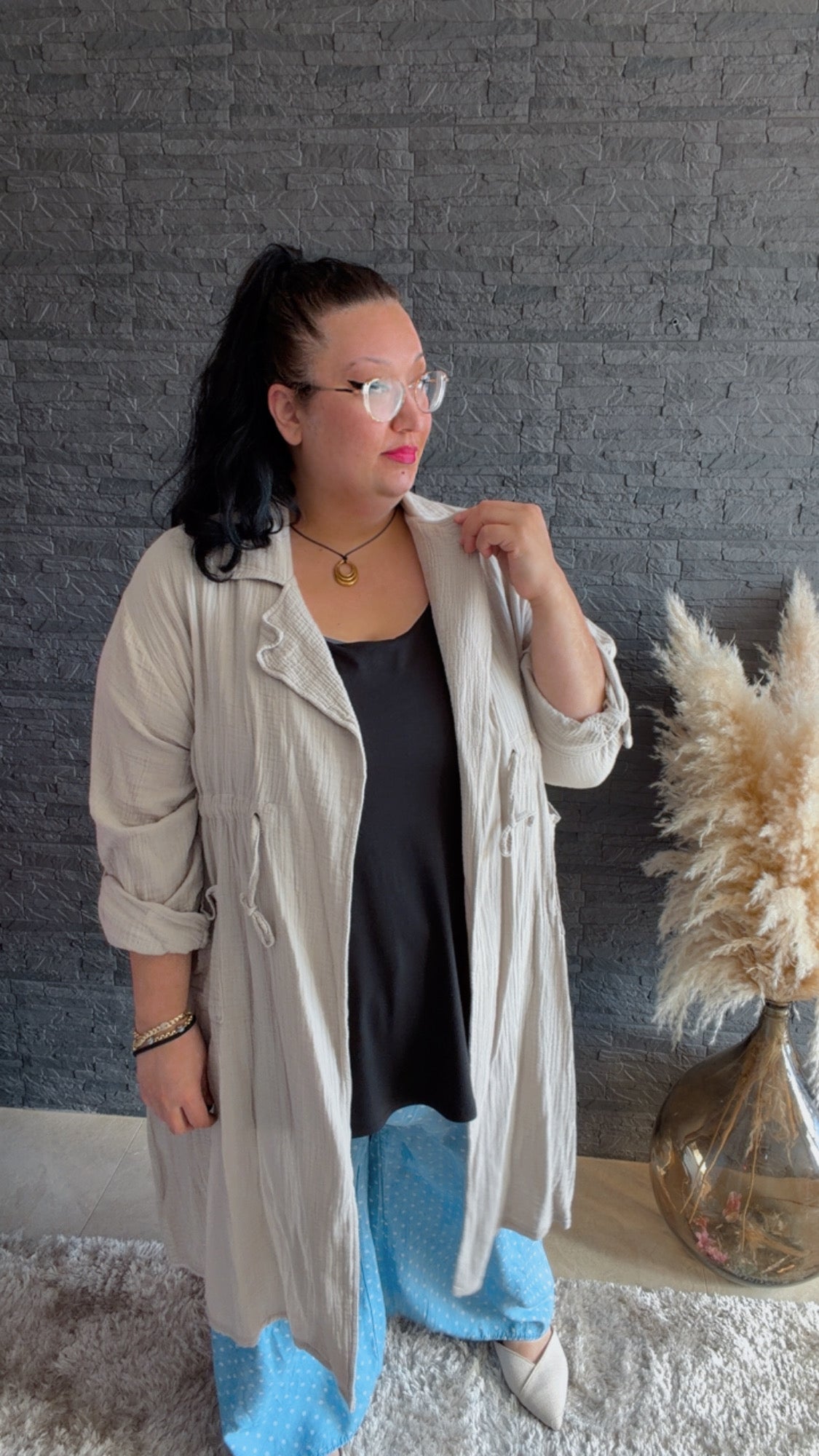 Musselin Mantel Carla (52/56)
