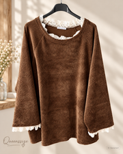 NOELIA- Rüschen Pullover 54/58